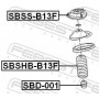 SBSHB-B13F FEBEST Захисний ковпак пиловик амортизатора
