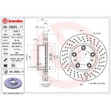 09.D805.11 BREMBO Гальмівний диск