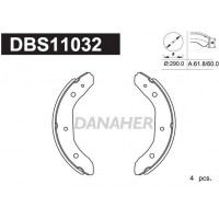 DBS11032 DANAHER Комплект гальмівних колодок