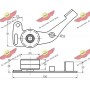 03.037 AUTOKIT Натяжний ролик ремінь ГРМ