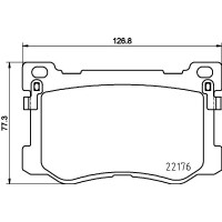 8DB 355 025-271 HELLA Комплект гальмівних колодок дисковий гальм