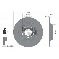BDS1059 BENDIX Braking Гальмівний диск