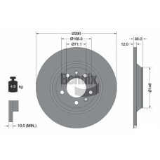 BDS1059 BENDIX Braking Гальмівний диск