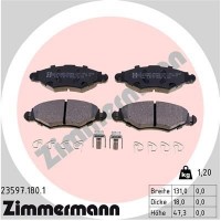 23597.180.1 ZIMMERMANN КомплеК т гальмівних колодок, дискове гальмо