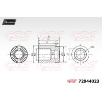 72944023 MAXTECH Поршень корпус скоби гальма