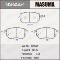 MS-2554 MASUMA Комплект гальмівних колодок