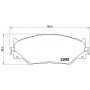 P 83 074 BREMBO Комплект гальмівних колодок дисковий гальм