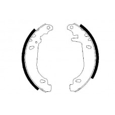 0 986 487 346 BOSCH Комплект гальмівних колодок