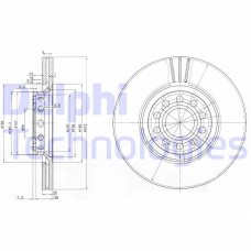 BG3657C DELPHI Гальмівний диск
