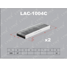 LAC-1004C LYNXauto Фільтр повітря у внутрішньому просторі
