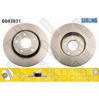 6043931 GIRLING Гальмівний диск