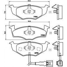 P 85 071 BREMBO Комплект гальмівних колодок дисковий гальм