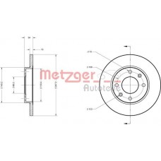 6110085 METZGER Гальмівний диск