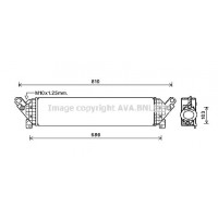 MZA4277 AVA QUALITY COOLING Интеркулер