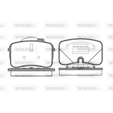 P2283.00 WOKING Комплект гальмівних колодок дисковий гальм