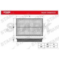 SKAF-0060023 Stark Повітряний фільтр