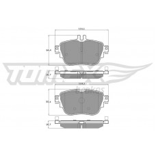 TX 18-76 TOMEX Brakes Комплект гальмівних колодок дисковий гальм