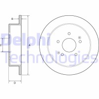 BG4940C DELPHI Гальмівний диск