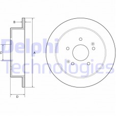 BG4940C DELPHI Гальмівний диск