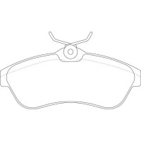 FP2322 FIT Комплект гальмівних колодок дисковий гальм