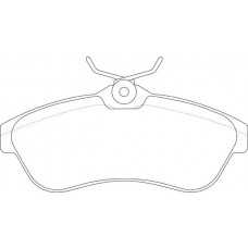 FP2322 FIT Комплект гальмівних колодок дисковий гальм