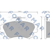 FO 677481 FOMAR Friction Комплект гальмівних колодок дисковий гальм