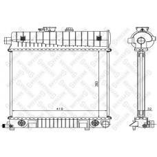 10-25221-SX STELLOX Радіатор охолодження двигуна
