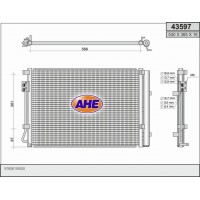 43597 AHE Конденсатор кондиціонера