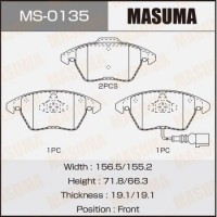 MS-0135 MASUMA Комплект гальмівних колодок