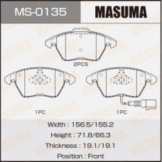 MS-0135 MASUMA Комплект гальмівних колодок