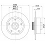 8DD 355 129-871 HELLA PAGID Гальмівний диск