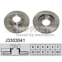 J3303041 NIPPARTS Гальмівний диск