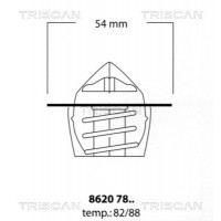 8620 7888 TRISCAN Термостат охолоджувальна рідина