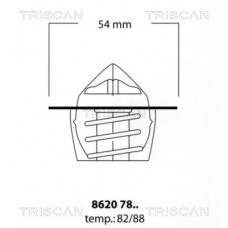 8620 7882 TRISCAN Термостат охолоджувальна рідина