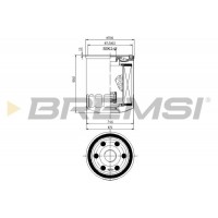 FL0300 BREMSI Масляний фільтр