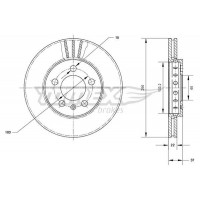 TX 70-03 TOMEX Brakes Гальмівний диск