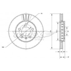 TX 70-03 TOMEX Brakes Гальмівний диск