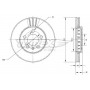 TX 70-03 TOMEX Brakes Гальмівний диск