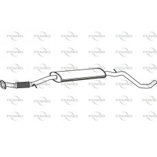 P2283 FENNO Середній глушник вихлопних газів