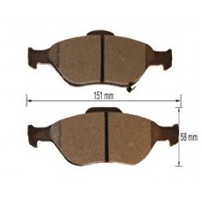 FK2271 KAISHIN Комплект гальмівних колодок дисковий гальм