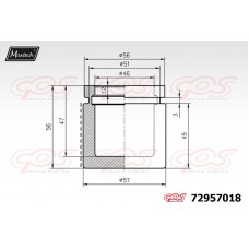 72957018 MAXTECH Поршень корпус скоби гальма