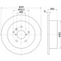 8DD 355 112-421 HELLA PAGID Гальмівний диск