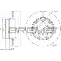 CD7583V BREMSI Гальмівний диск