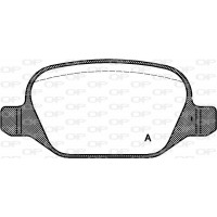 BPA0727.10 OPEN PARTS Комплект гальмівних колодок дисковий гальм