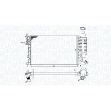 350213186400 MAGNETI MARELLI Радіатор охолодження двигуна