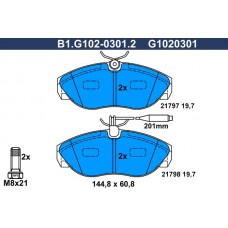 B1.G102-0301.2 GALFER Комплект гальмівних колодок дисковий гальм