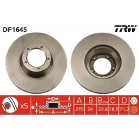 DF1645 TRW Гальмівний диск