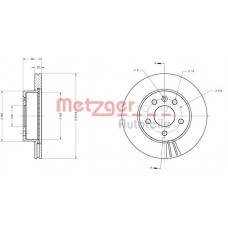 6110407 METZGER Гальмівний диск