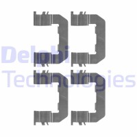LX0514 DELPHI Комплектуючі колодки дискового гальма