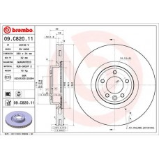 09.C820.11 BREMBO Гальмівний диск
